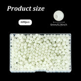 WEBEEDY 600pcs luminous round fishing beads 6mm – side view